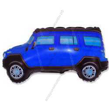 Шар с гелием  Фигура, Внедорожник, Синий, 84 см.