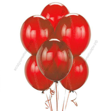 Шары Красные прозрачные с гелием