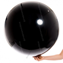 Большой Черный шар с гелием, 70см