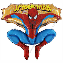 Человек Паук Spiderman гелиевый на желтом, 84 см.