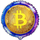 Круг с гелием Биткоин, Bitcoin, Биток, 46 см.