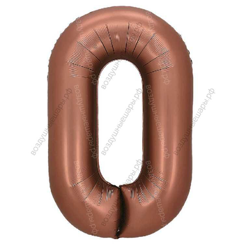Шары-цифры шоколадные гелиевые, 81 см