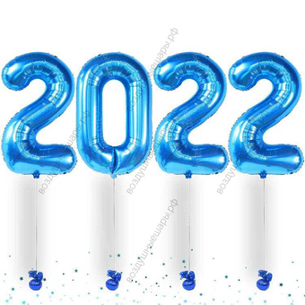 Воздушные шары- цифры с гелием, 2024 год