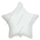 Шар с гелием  Звезда, Белый, 46 см.