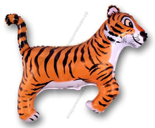 Фигура с гелием, Тигр черный, 91 см.