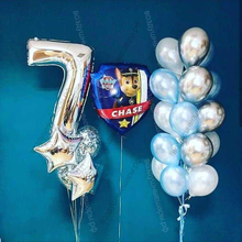 Букет шаров ребенку на 7 лет "Щенячий патруль"