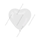 Шар 12'' Сердце Пастель белое /БК