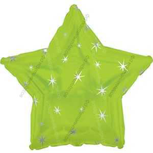 Шар с гелием  Звезда, Искры, Лайм, 46 см.