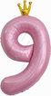 1 шт. 9 Розовая с короной