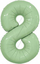Шар (40''/102 см) Цифра, 8 Slim, Олива, 1 шт. в уп.