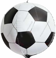 Шар с гелием  Сфера 3D, Футбольный мяч, 61 см.