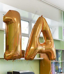 Сет фольгированных шаров "1-й А класс" с буквой