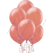 Шары Розовое золото металлик с гелием
