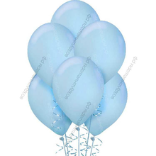Шары Макарунс Нежно-голубые с гелием