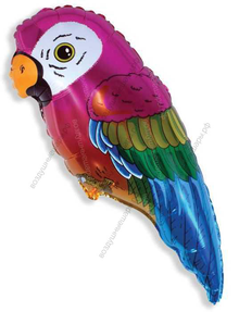 Шар с гелием  Фигура, Супер попугай, 89 см.