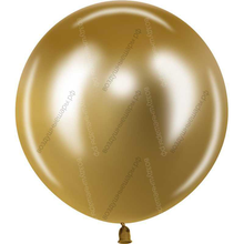 Огромный воздушный шар Золото хром, 90см