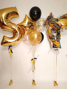 Сет из шаров сыну на 5 лет "Трансформер Бамблби"