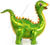 1 шт. Стегозавр зеленый