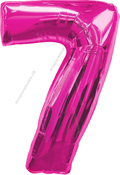 Шары цифры МАЛИНОВЫЕ с гелием