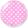 Воздушный шар (18''/46 см) Круг, Точки, Розовый, 1 шт.