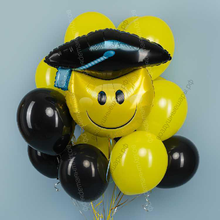 Фонтан из гелиевых шаров Смайл - Выпускник