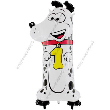 Шары цифры с гелием 1, Один, Единица