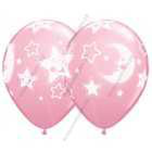 Шар с гелием, На выписку из роддома для девочки, 30 см
