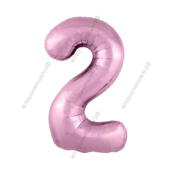 Шары-цифры Розовые гелиевые, 90см