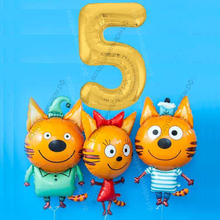 Фотозона из шаров на 5 лет Три кота