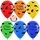 Воздушный шар (12''/30 см) С Днем Рождения! (нарвал-единорог), Ассорти, пастель, 5 ст, 50 шт.