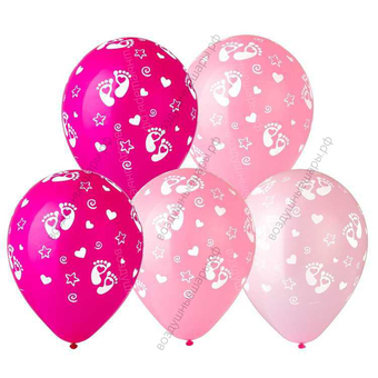 Букет шаров для новорожденной  