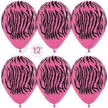 Шар с гелием  Зебра, Фуше (012), пастель, 5 ст, 30 см.