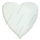 Фольгированный шар (18''/46 см) Сердце, Белый, 1 шт.