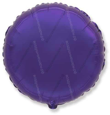 Шар с гелием  Круг, Фиолетовый, 46 см.