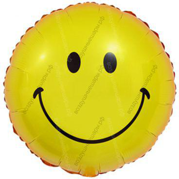 Шар Смайл с гелием 18" 