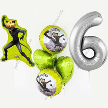 Сет из гелиевых шаров Супер-кот на день рождение