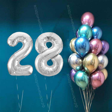 Воздушные шары на День рождения 28 лет