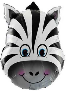 Шар с гелием  Фигура, Большая голова Зебры, 91 см.