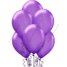 Шары Фиолетовые металлик с гелием