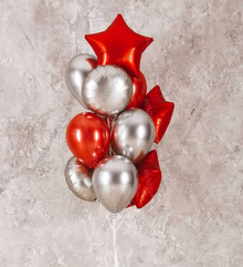 Композиция из гелиевых шаров "Рождественская звезда"