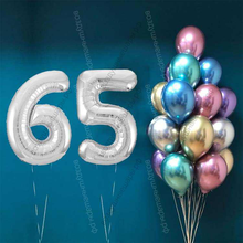 Воздушные шары на 65 лет