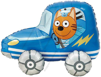 3D фигура с воздухом Три Кота, Коржик в машинке, 74 см.