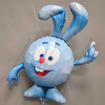 Крош, заяц из Смешарики с гелием, фигура 112 см