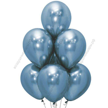 Шары хром Голубые, Azure, с гелием