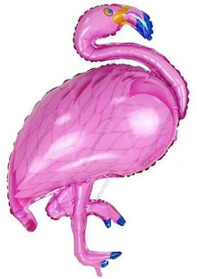 Шар с гелием  Фигура, Фламинго, Розовый, 97 см.