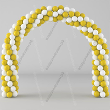 Бело-желтая арочная гирлянда