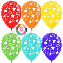 Шар с гелием  Звезды, Ассорти, пастель, 5 ст, 30 см.