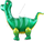Шар (25''/64 см) Ходячая Фигура, Динозавр Брахиозавр, Зеленый, 1 шт.
