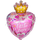 Шар с гелием  Сердце, С Днем Рождения, Маленькая Принцесса, Розовый, 48 см.