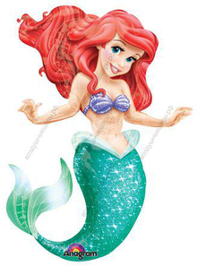 Шар Русалочка с гелием, ходячий